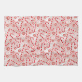 Candy Cane roze Kerstmis Theedoek (Horizontaal)