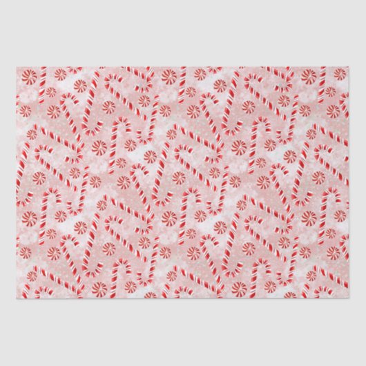 Candy Cane roze verpakkingspapier Tissuepapier (Voorkant)