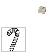 Candy Cane Rubberstempel (Gestempeld)