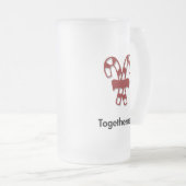 Candy Cane Samenhang Matglas Bierpul (Voorkant rechts)