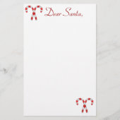 Candy Cane Santa Briefpapier (Voorkant)