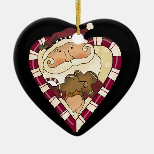 Candy Cane Santa Ornament (Voorkant)