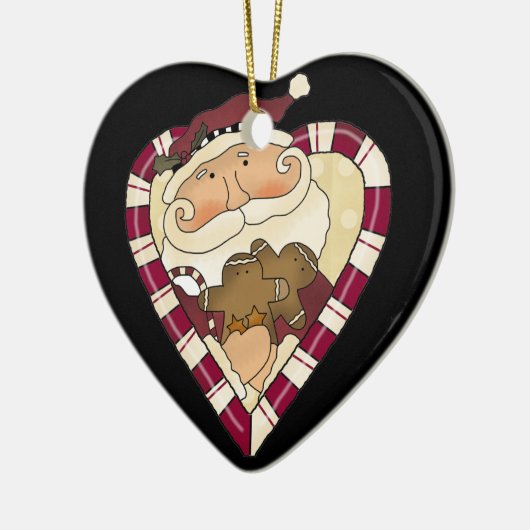 Candy Cane Santa Ornament (Links)
