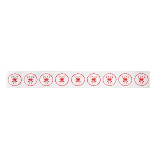 Candy Cane Satijnen Lint (Voorkant)