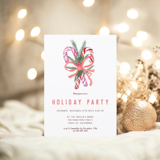 Candy cane schattige mistletoe kerst illustratie kaart