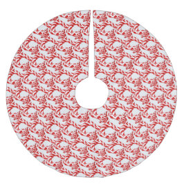 CANDY CANE SLANG op WITTE boomrok Kerstboom Rok