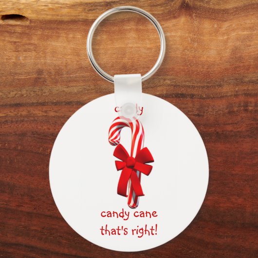 Candy Cane Sleutelhanger (Voorkant)
