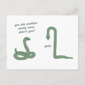 Candy Cane Snake Briefkaart (Voorkant)