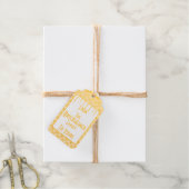 CANDY CANE SNAKE folie cadeau labels (Met Koord)