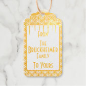 CANDY CANE SNAKE folie cadeau labels (Voorkant)