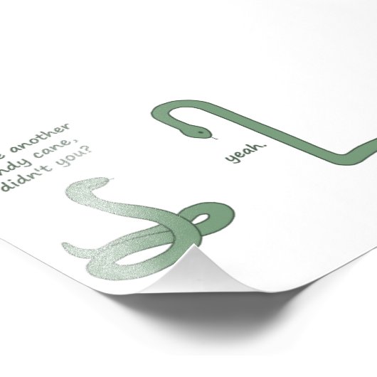 Candy Cane Snake Foto Afdruk (Hoek)