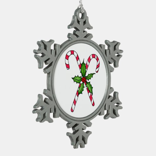 Candy Cane Snowflake Ornament (Links)
