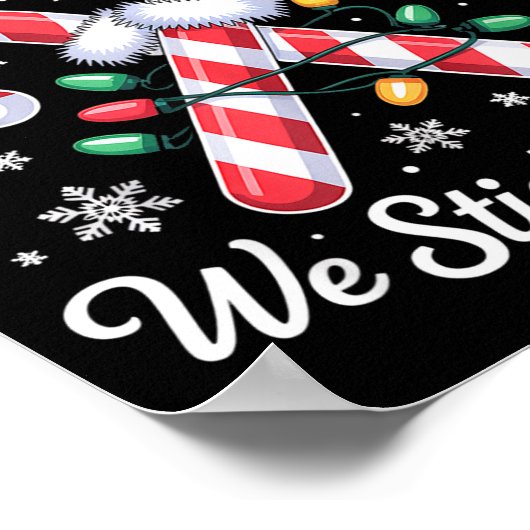 Candy Cane Squad Cute Christmas Matching Design Poster (Hoek)