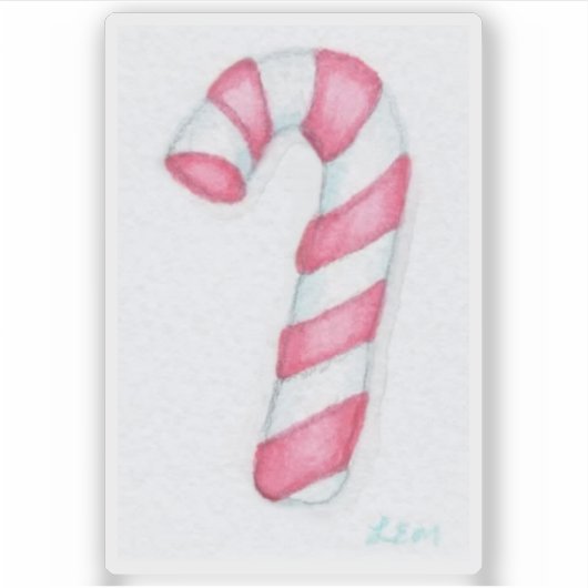 Candy Cane Sticker (Voorkant)