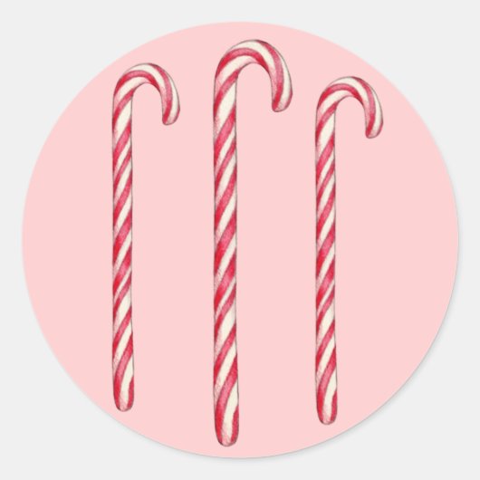 Candy Cane Sticker (Voorkant)