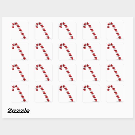 Candy Cane Stickers (Vel)