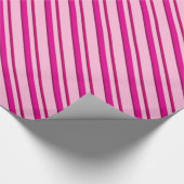 Candy Cane Strepen in Peppermint Roze Cadeaupapier (Hoek)