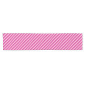 Candy Cane Strepen in Peppermint Roze Korte Tafelloper (Horizontaal)