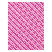 Candy Cane Strepen in Peppermint Roze Tafelkleed (Voorkant)