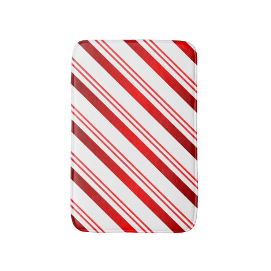 Candy Cane Stripe Badmat (Voorkant Verticaal)