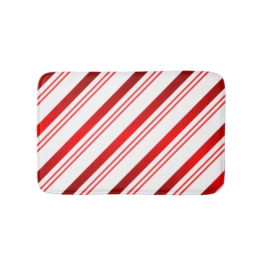 Candy Cane Stripe Badmat (Voorkant)
