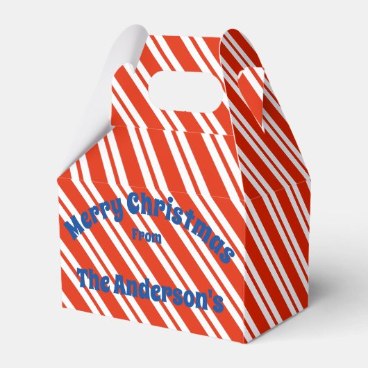 Candy Cane Stripe Christmas Gift Box Bedankdoosjes (Achterkant)