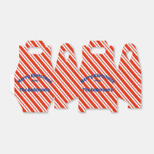 Candy Cane Stripe Christmas Gift Box Bedankdoosjes (Uitgevouwen)