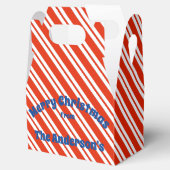 Candy Cane Stripe Christmas Gift Box Bedankdoosjes (Geopend)