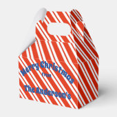 Candy Cane Stripe Christmas Gift Box Bedankdoosjes (Voorkant Zijde)