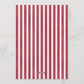 Candy Cane Stripe Christmas Party Invitation Kaart (Achterkant)