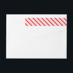 Candy Cane Stripe Christmas Skinny Labels<br><div class="desc">Candy Cane Stripe Rood en Wit skinny wraparound retour adreslabels.</div>