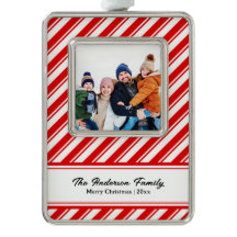 Candy Cane Stripe Custom Family Foto