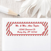 Candy Cane Stripe | Etiket retouradres (Insitu)