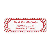 Candy Cane Stripe | Etiket retouradres