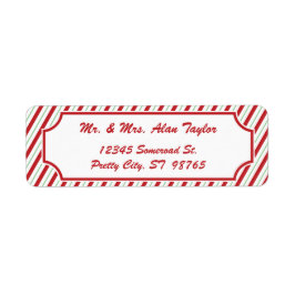 Candy Cane Stripe | Etiket retouradres