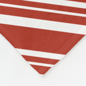 Candy Cane Stripe Fleece Blanket Deken (Hoek)