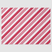 Candy Cane Stripe Holiday Tissue Paper Tissuepapier (Voorkant)