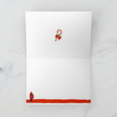 Candy Cane Stripe Kaart voor kerstmis (Binnen)