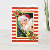 Candy Cane Stripe Kaart voor kerstmis (Voorkant)