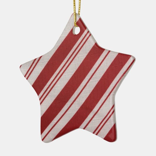 Candy Cane Stripe Keramisch Ornament (Links)