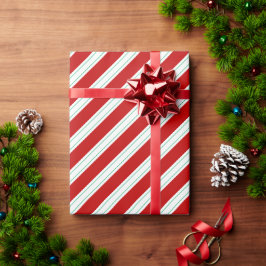 Candy Cane Stripe Kerstmis Cadeaupapier