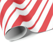 Candy Cane Stripe Kerstvakantie Cadeaupapier (Rol Hoek)