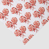 Candy Cane Stripe Lolli Poppen Christmas Sweeties Tissuepapier (Detail)