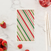 Candy Cane Stripe Paper Guest Handdoek Servet (Insitu)