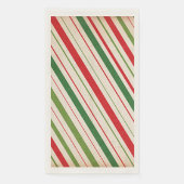 Candy Cane Stripe Paper Guest Handdoek Servet (Voorkant)