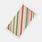 Candy Cane Stripe Paper Guest Handdoek Servet (Hoek)