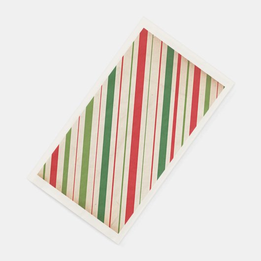 Candy Cane Stripe Paper Guest Handdoek Servet (Hoek)