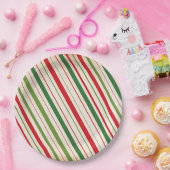Candy Cane Stripe Papieren Bordje (Feest)