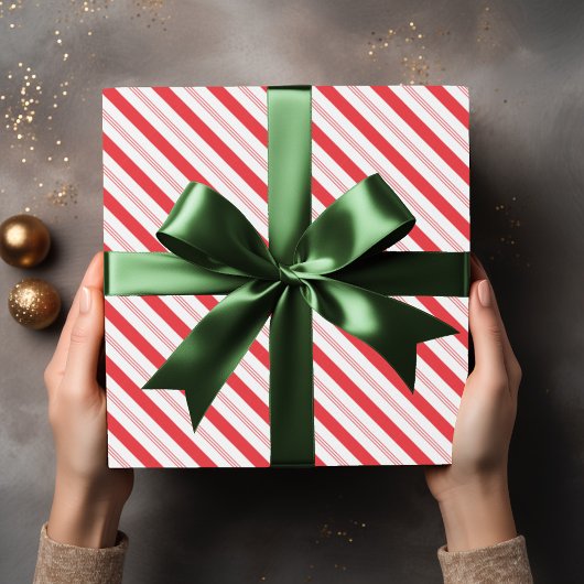 Candy Cane Stripe Pattern Cadeaupapier