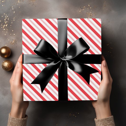 Candy Cane Stripe Pattern Cadeaupapier